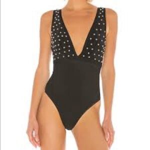 NWT Superdown Blake Studded Bodysuit